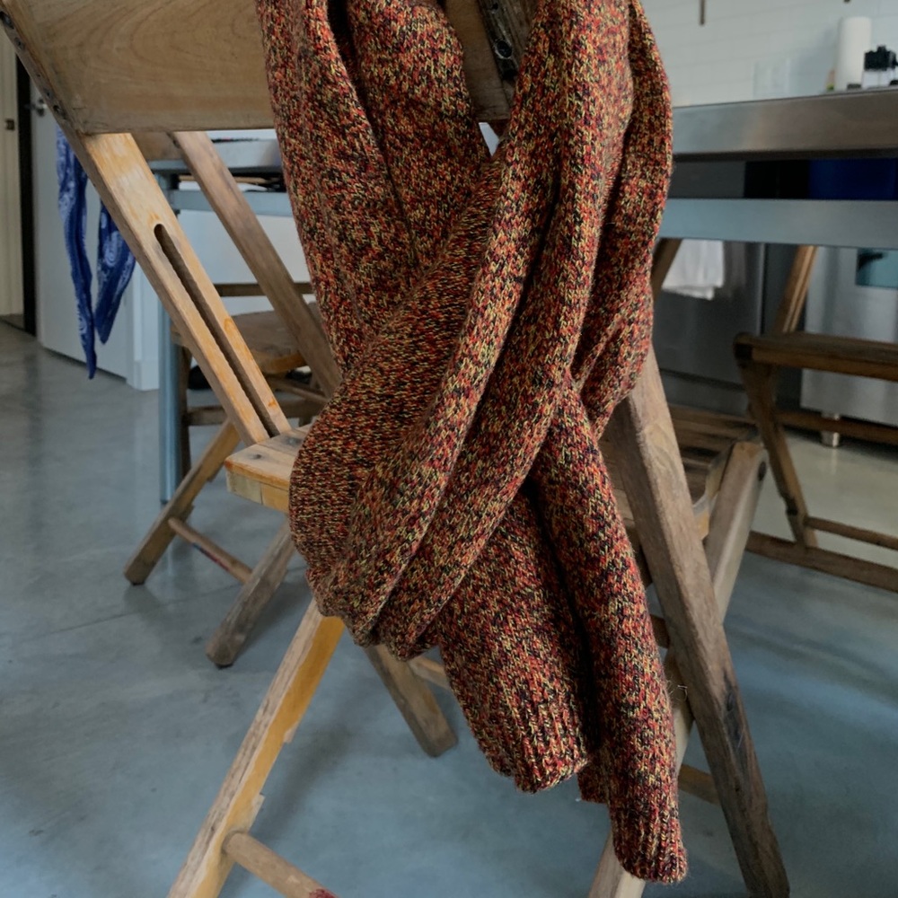 COS orange scarf